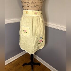 Vintage Embroidered Peking Waist Apron